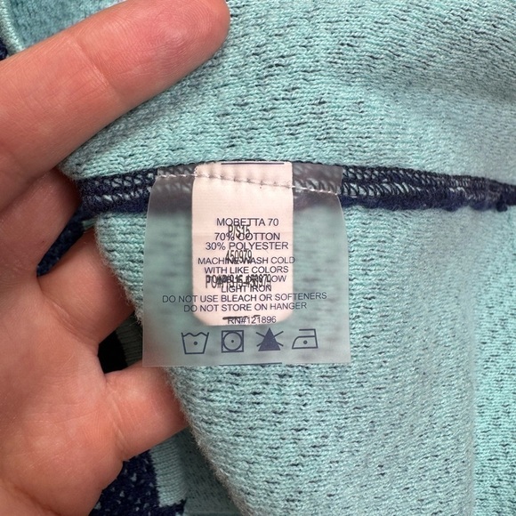 Title Nine Blue Full Zip Hooded Shirt Size Small - Picture 8 of 8